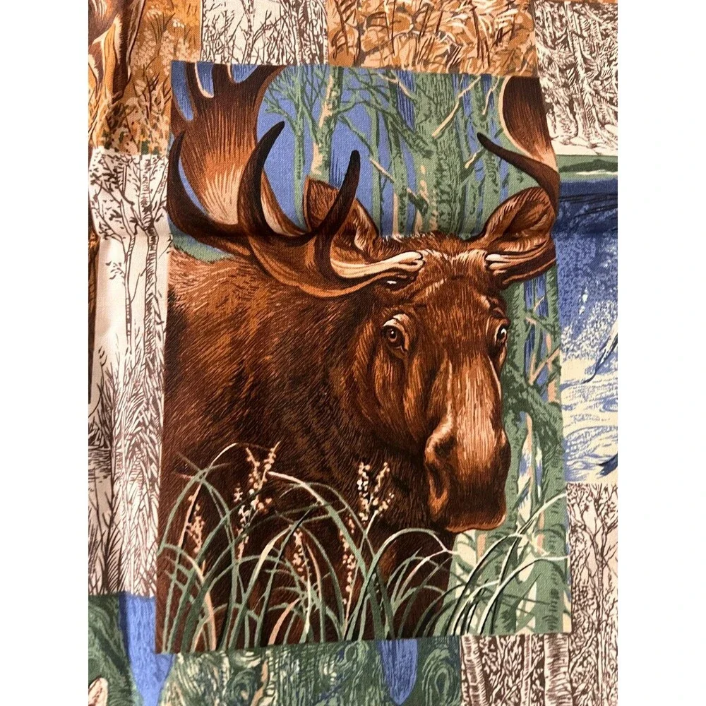 Vtg VIP Cranston Wildlife Cotton Quilting Fabric 44